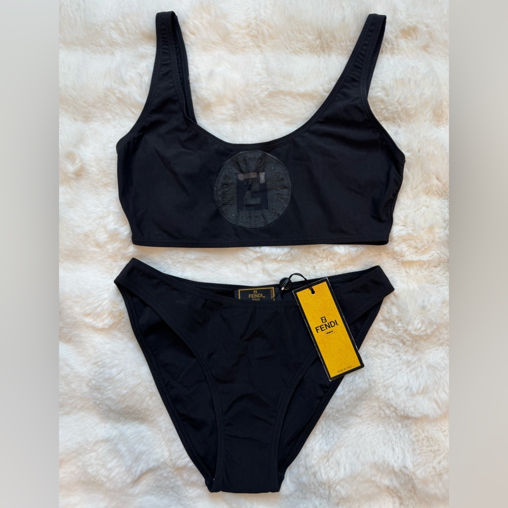 Vintage Fendi Mare Black FF Logo Bikini Set – NWT